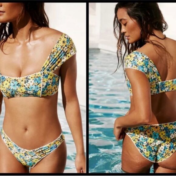 6 LSpace Gizelle Top & Cheeky Bottom Revolve NWT Izzy’s Too Retail 378.00 - Picture 1 of 11